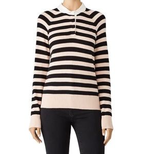 Joie Gabbe Striped Polo Sweater